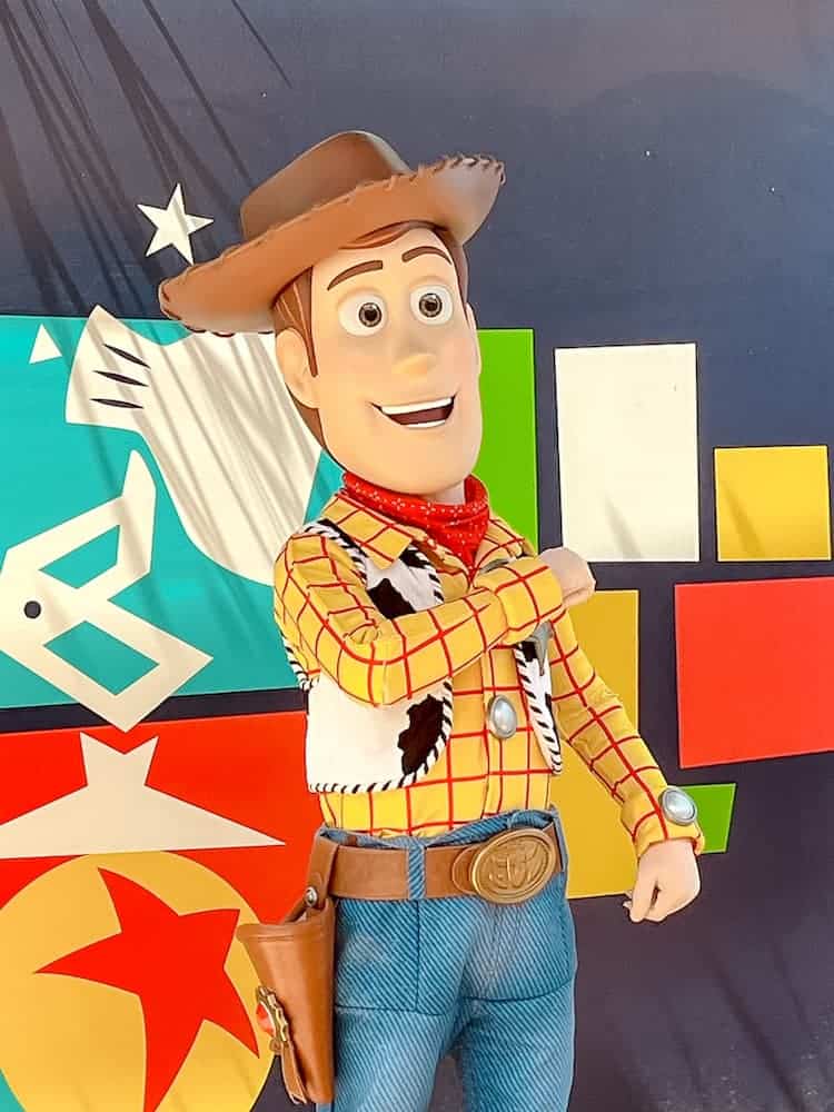 Woody from Toy Story at his meet-and-greet in Walt Disney Studios