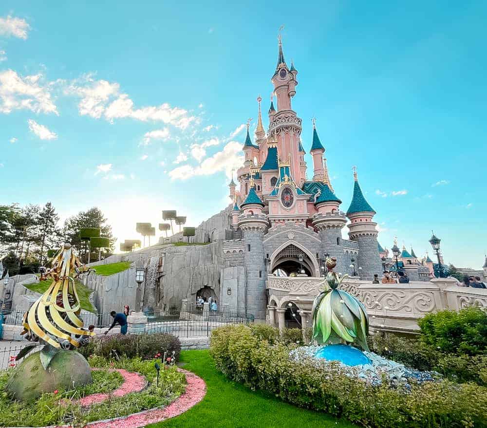 Always start your 4 nights 5 days Disneyland Paris itinerary at the iconic Sleeping Beauty Castle.