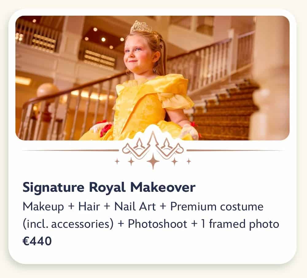Signature Royal Makeup package details
