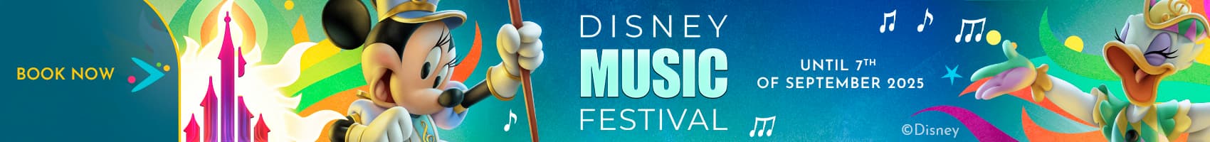 Disney Music Festival at Disneyland Paris - Until 7 September 2025. Book Now!