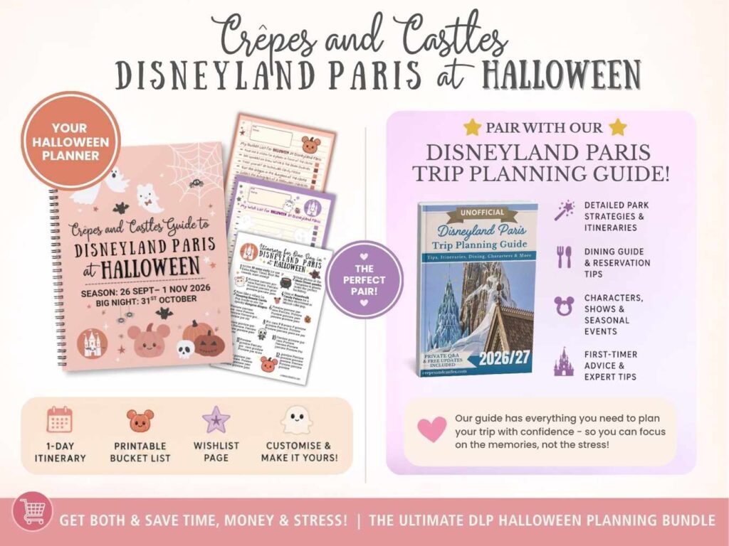 Disneyland Paris Halloween 2026 printable PDF Bundle