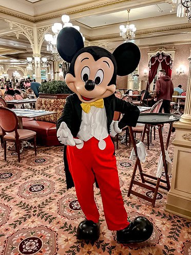 Mickey Mouse in Plaza Gardens.
