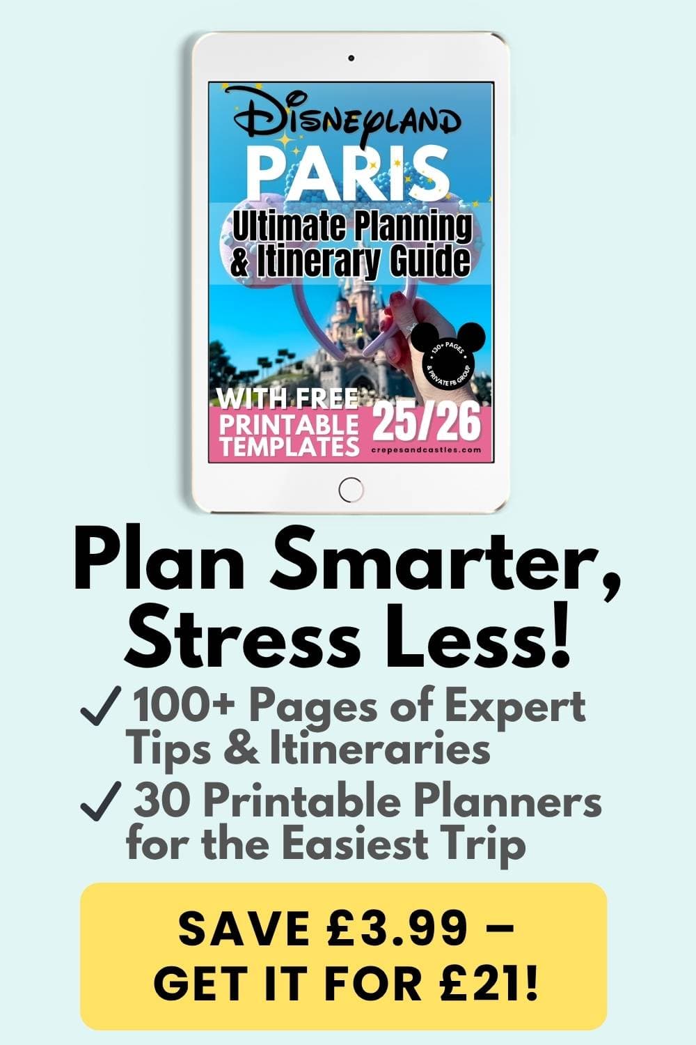 Disneyland Paris Printable Guide Ad