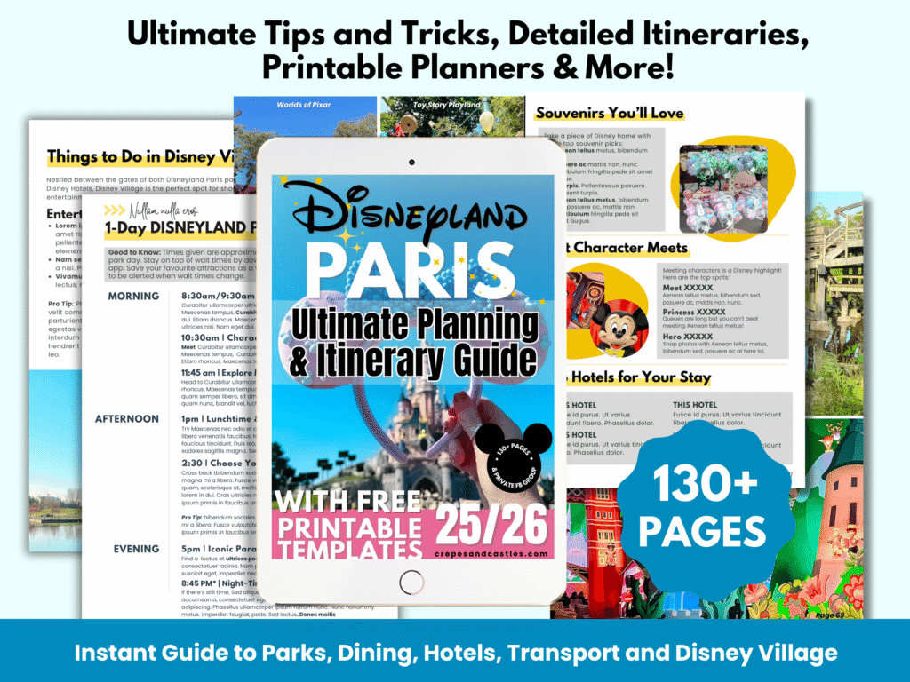 Listing of Disneyland Paris Guide Book 25 / 26
