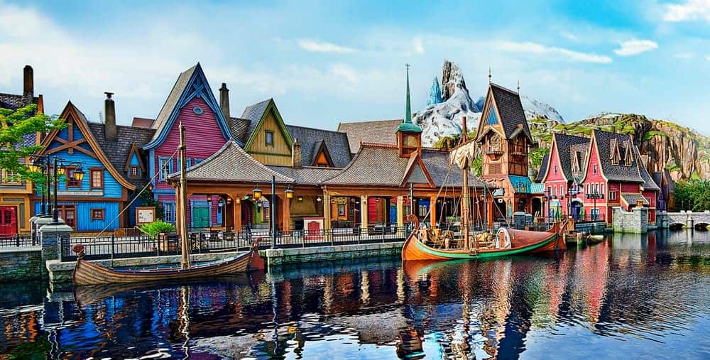 The bay in Arendelle World of Frozen Hong Kong Disneyland