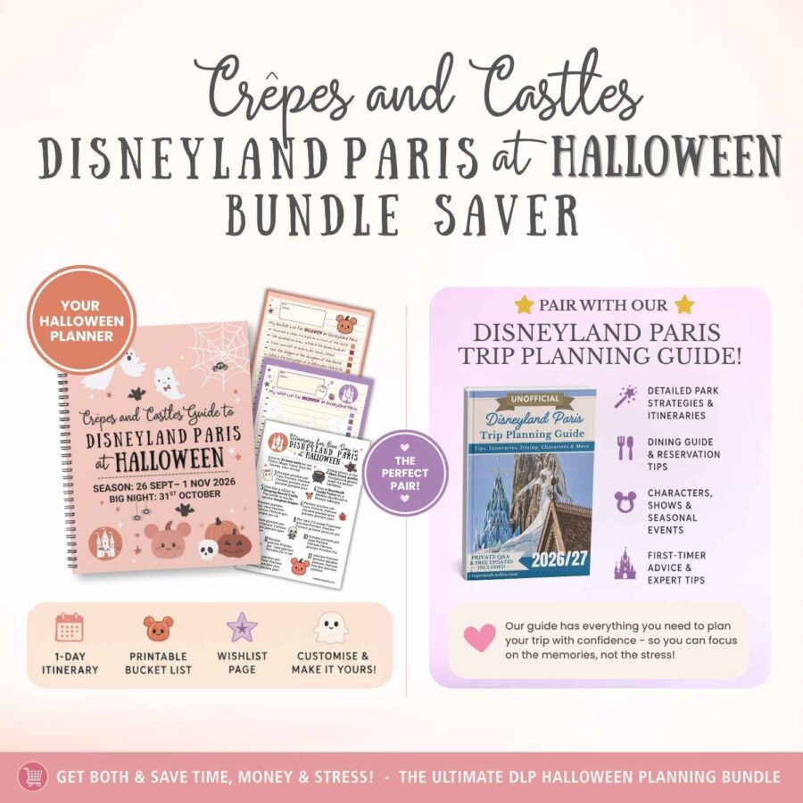 Disneyland Paris Halloween Printable 2026 PDF BUNDLE PACK with First-Timers Guide