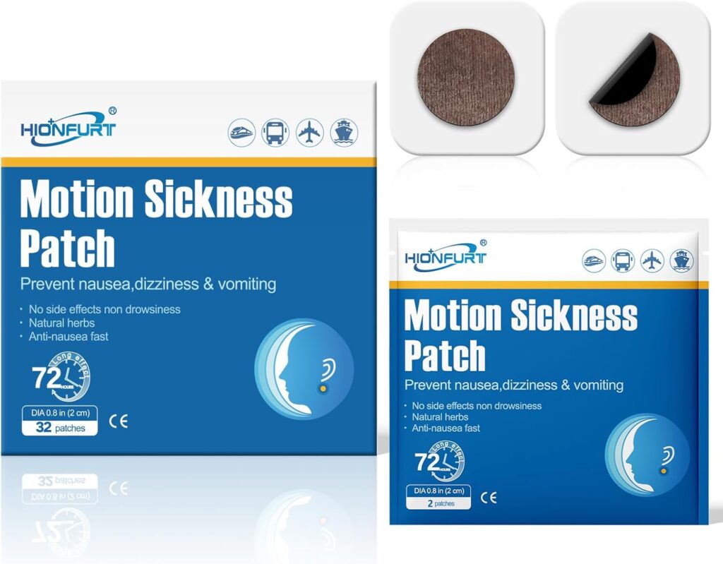 a box of Motion Sickness Patches for rides at Disneyland Paris