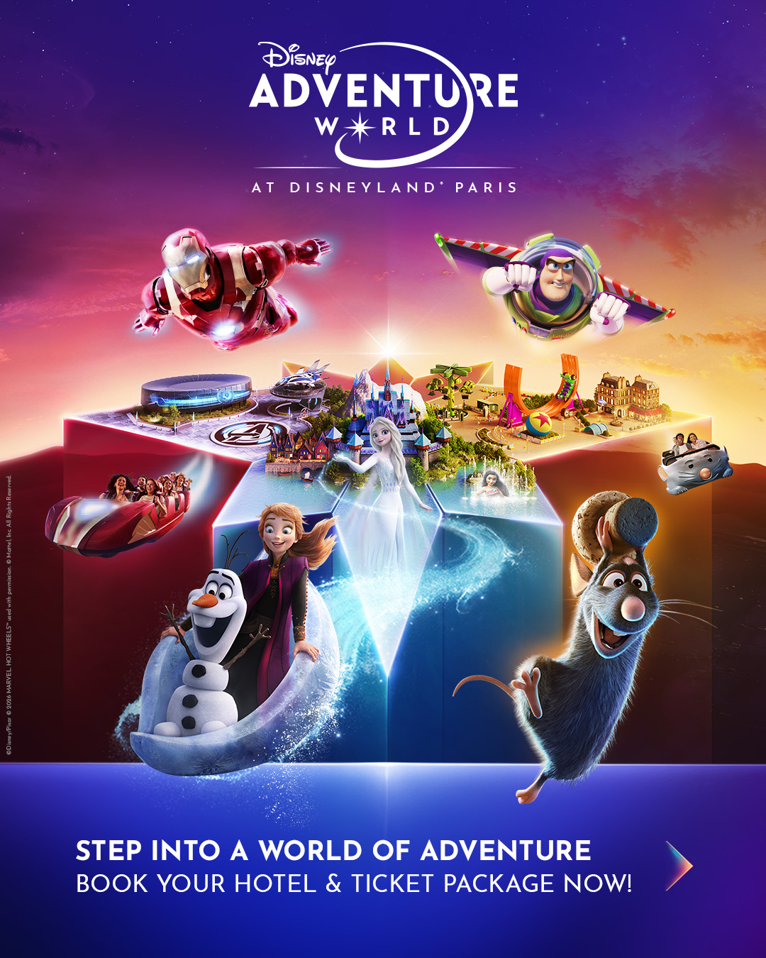 Book your Disneyland Paris package and discover Disney Adventure World